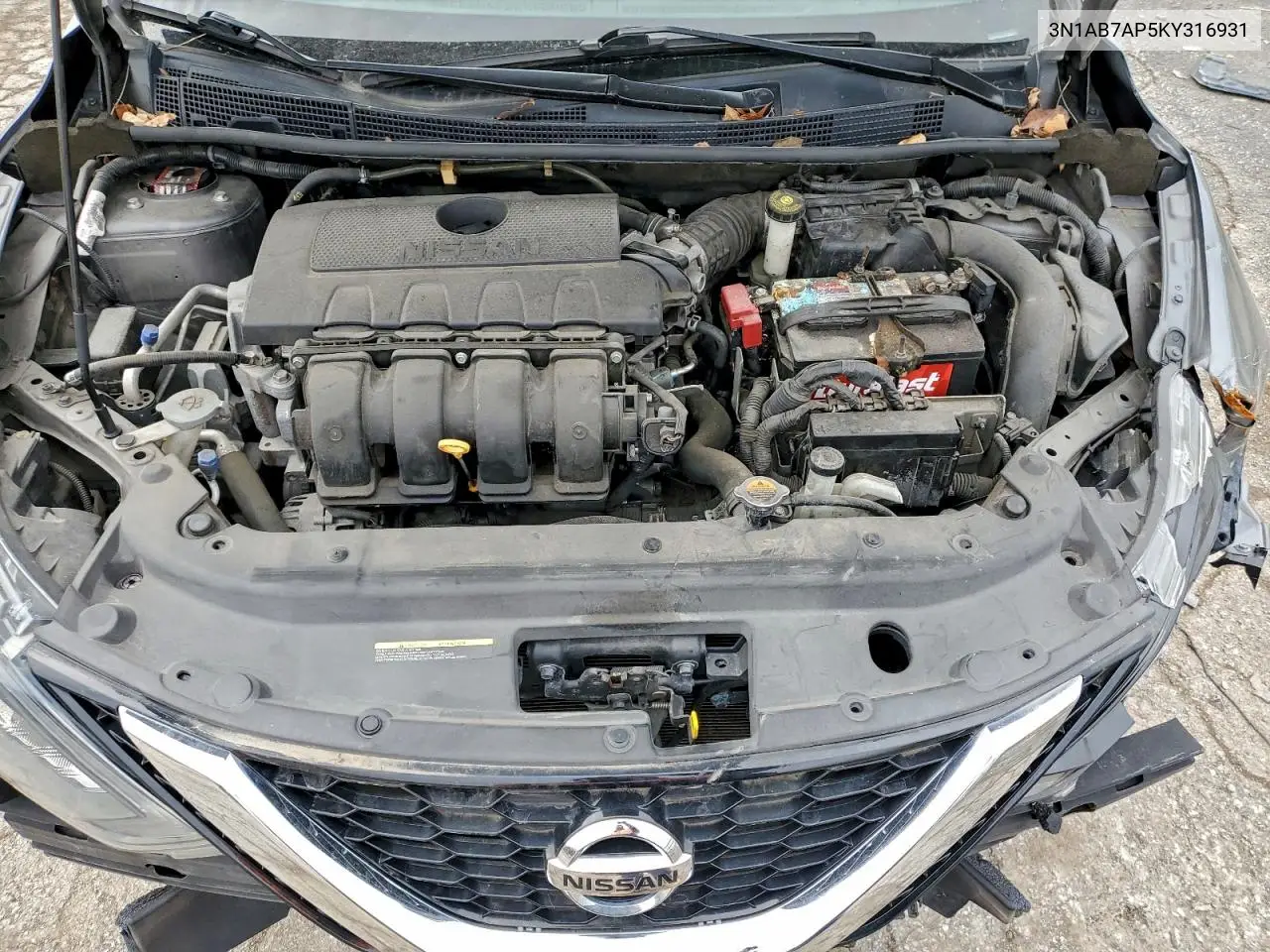 3N1AB7AP5KY316931 2019 Nissan Sentra S
