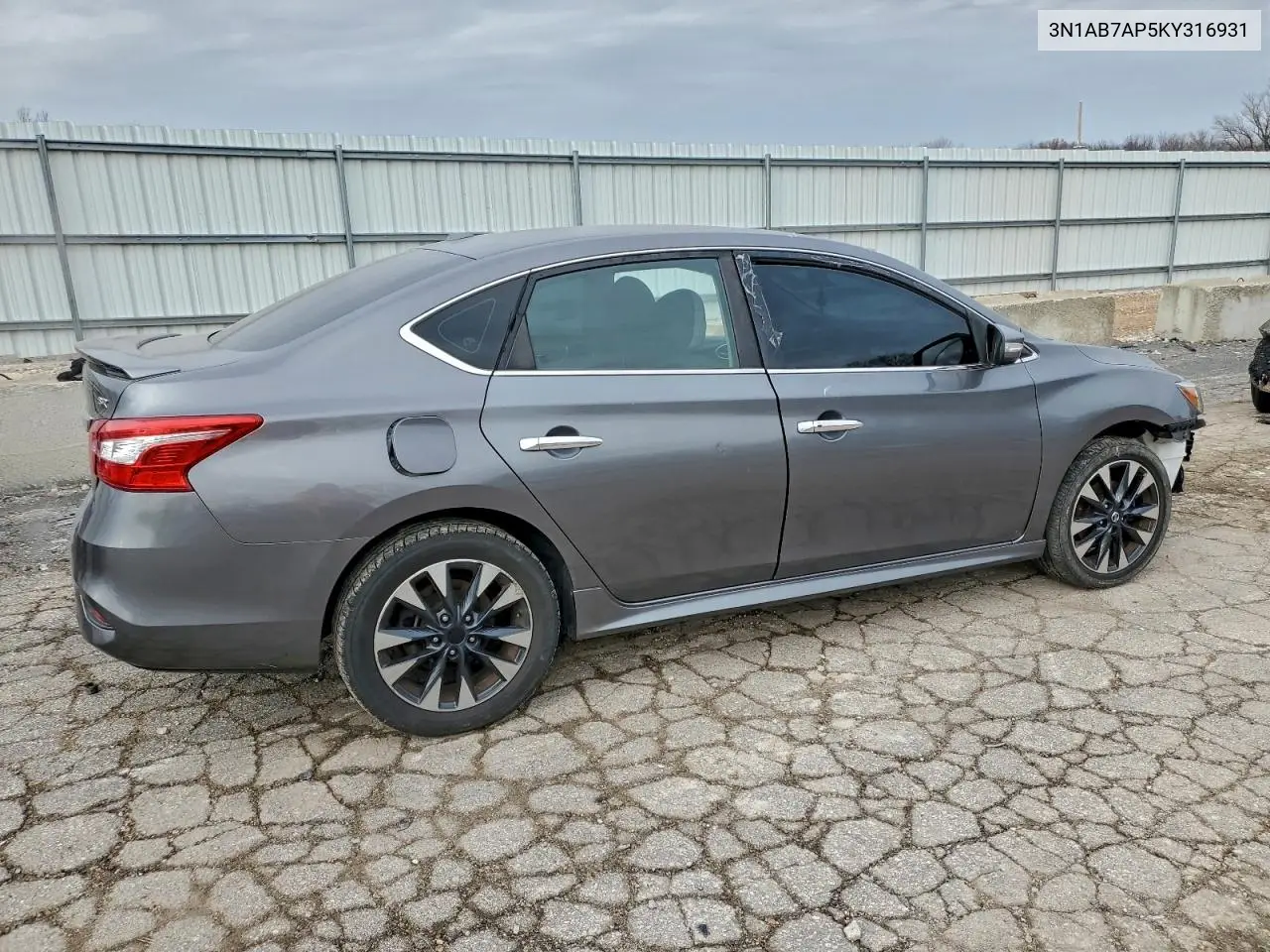3N1AB7AP5KY316931 2019 Nissan Sentra S