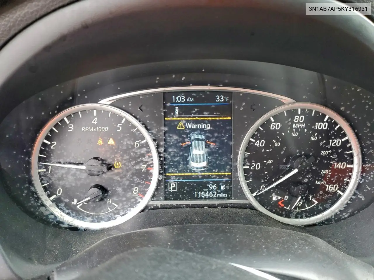 3N1AB7AP5KY316931 2019 Nissan Sentra S