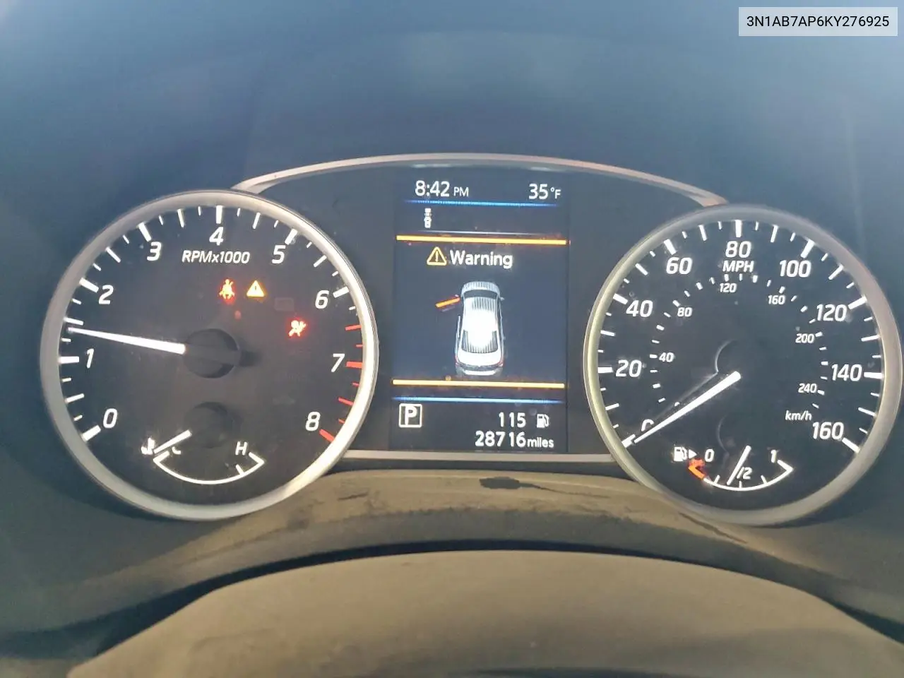 3N1AB7AP6KY276925 2019 Nissan Sentra S