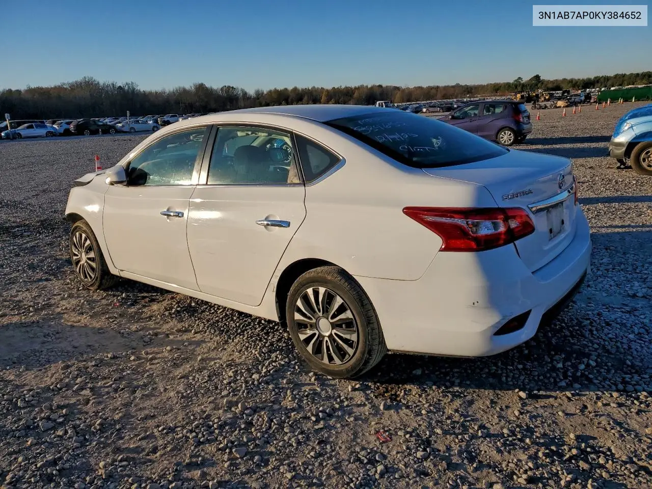 3N1AB7AP0KY384652 2019 Nissan Sentra S