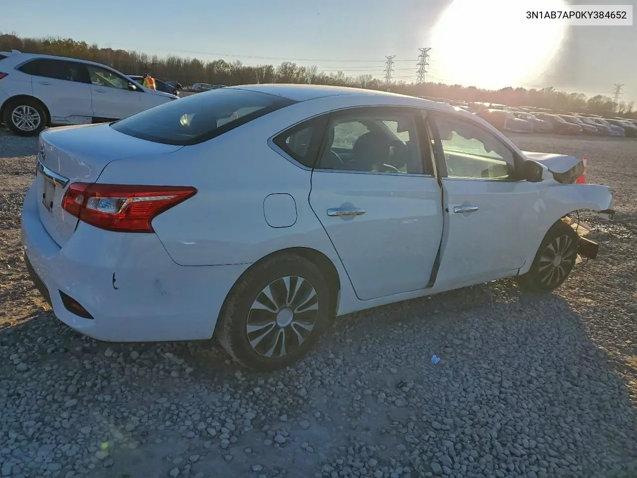 3N1AB7AP0KY384652 2019 Nissan Sentra S