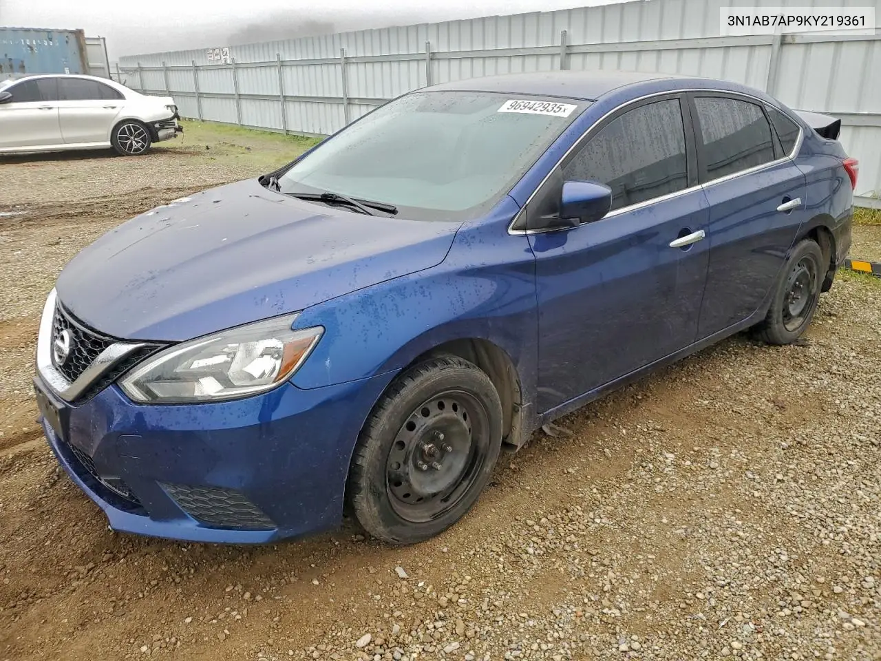 3N1AB7AP9KY219361 2019 Nissan Sentra S