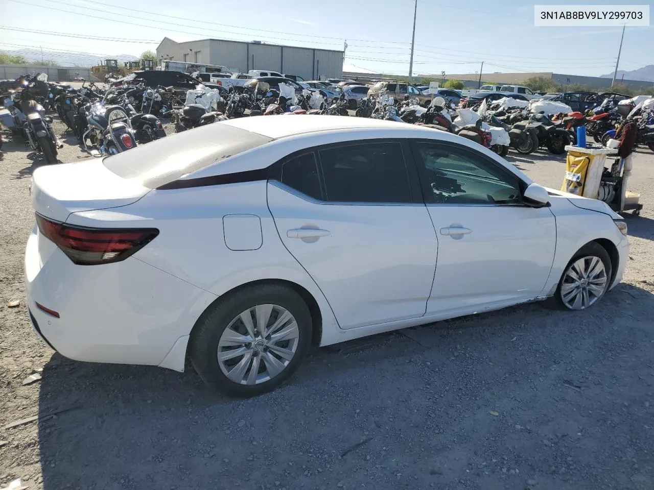 2020 Nissan Sentra S VIN: 3N1AB8BV9LY299703 Lot: 53259454