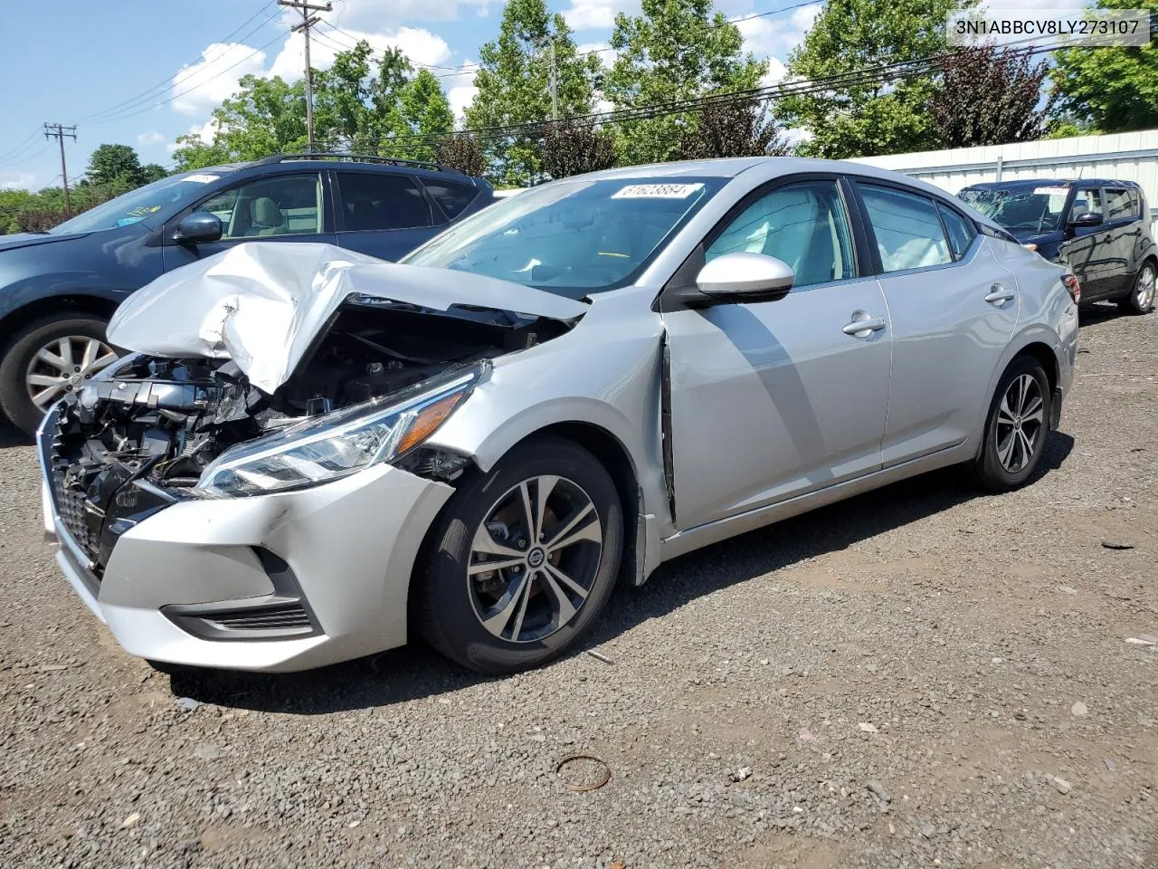 2020 Nissan Sentra VIN: 3N1ABBCV8LY273107 Lot: 61623884