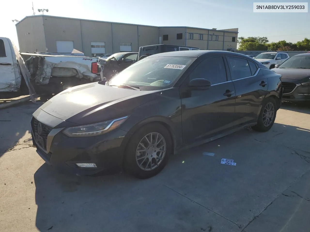 2020 Nissan Sentra Sr VIN: 3N1AB8DV3LY259033 Lot: 61763554