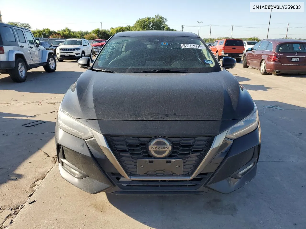 2020 Nissan Sentra Sr VIN: 3N1AB8DV3LY259033 Lot: 61763554