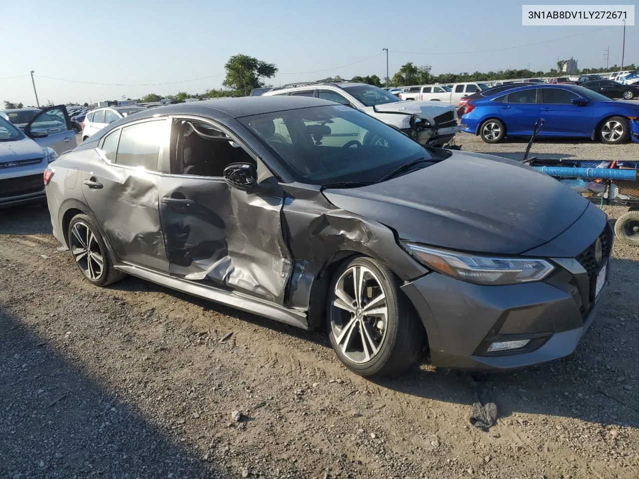 2020 Nissan Sentra Sr VIN: 3N1AB8DV1LY272671 Lot: 66218054