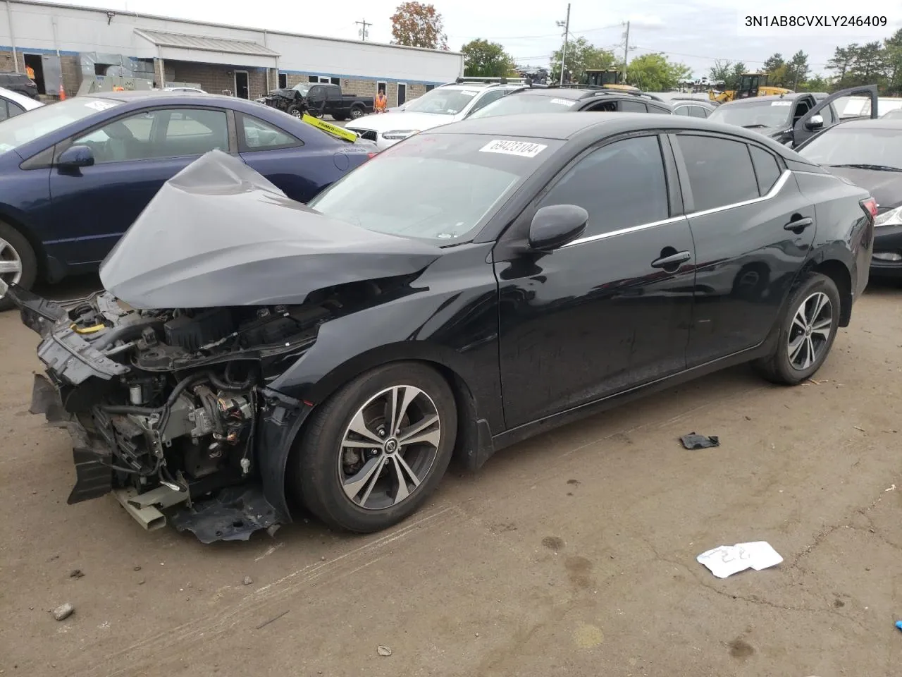 2020 Nissan Sentra Sv VIN: 3N1AB8CVXLY246409 Lot: 69423104