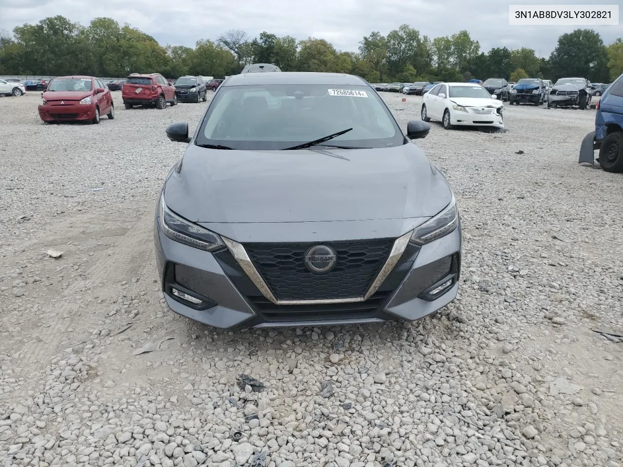 2020 Nissan Sentra Sr VIN: 3N1AB8DV3LY302821 Lot: 72685614