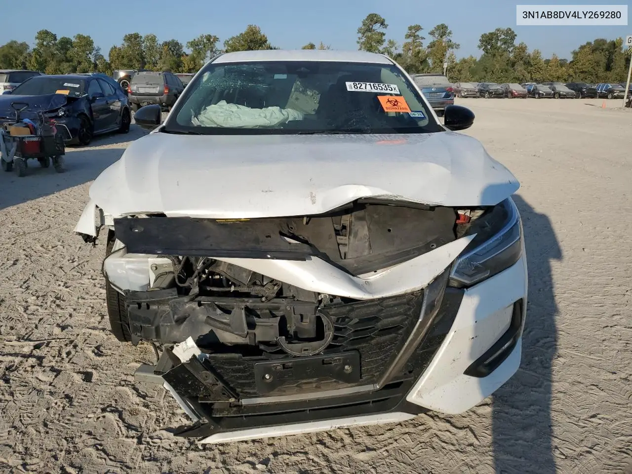 3N1AB8DV4LY269280 2020 Nissan Sentra Sr