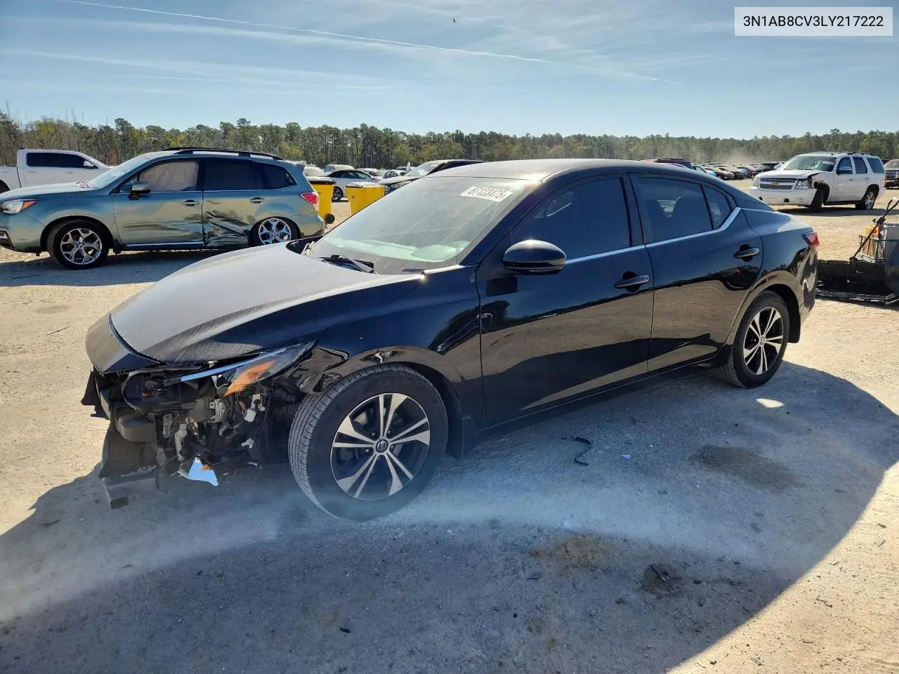 3N1AB8CV3LY217222 2020 Nissan Sentra Sv