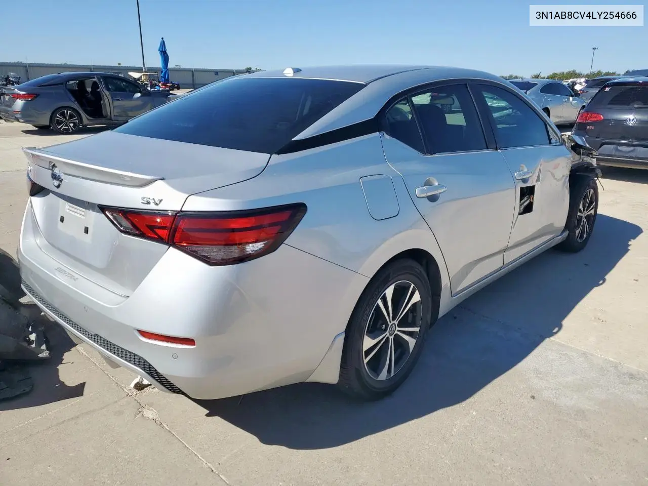 3N1AB8CV4LY254666 2020 Nissan Sentra Sv