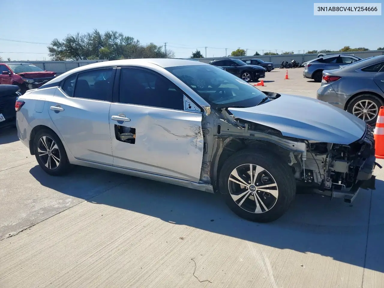3N1AB8CV4LY254666 2020 Nissan Sentra Sv