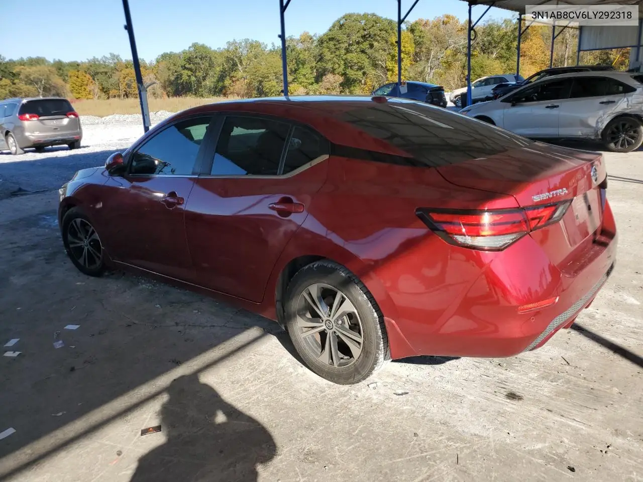 3N1AB8CV6LY292318 2020 Nissan Sentra Sv