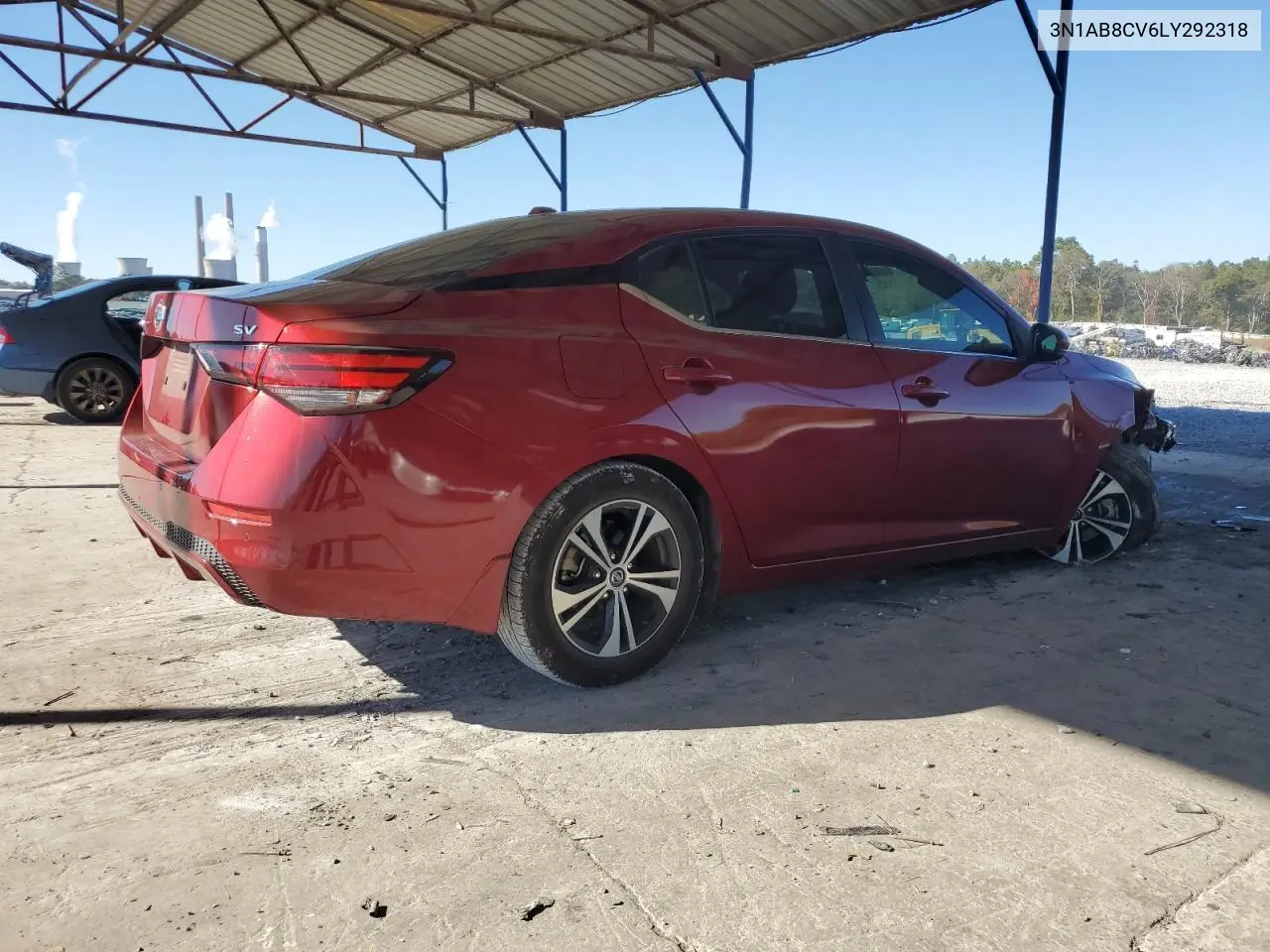 3N1AB8CV6LY292318 2020 Nissan Sentra Sv