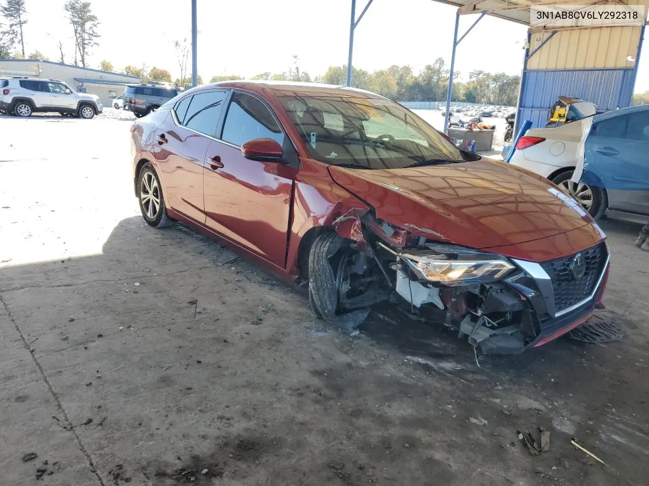 3N1AB8CV6LY292318 2020 Nissan Sentra Sv