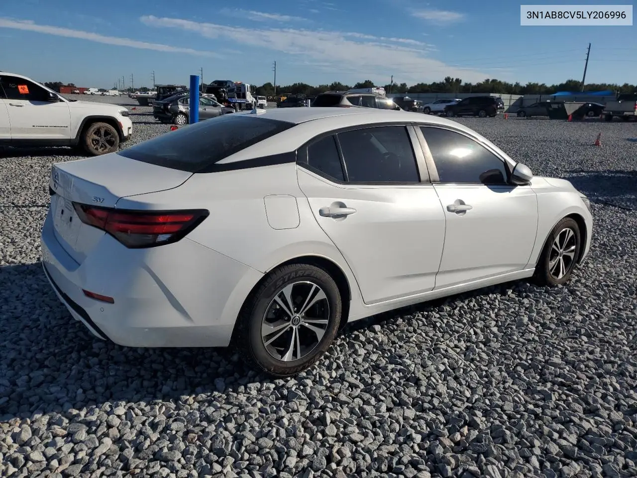 3N1AB8CV5LY206996 2020 Nissan Sentra Sv