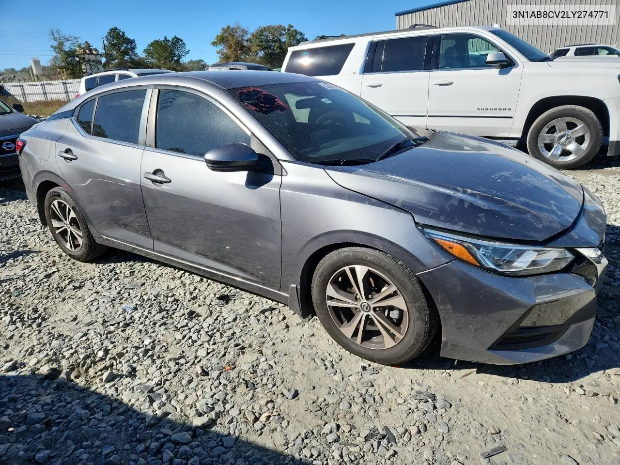 3N1AB8CV2LY274771 2020 Nissan Sentra Sv