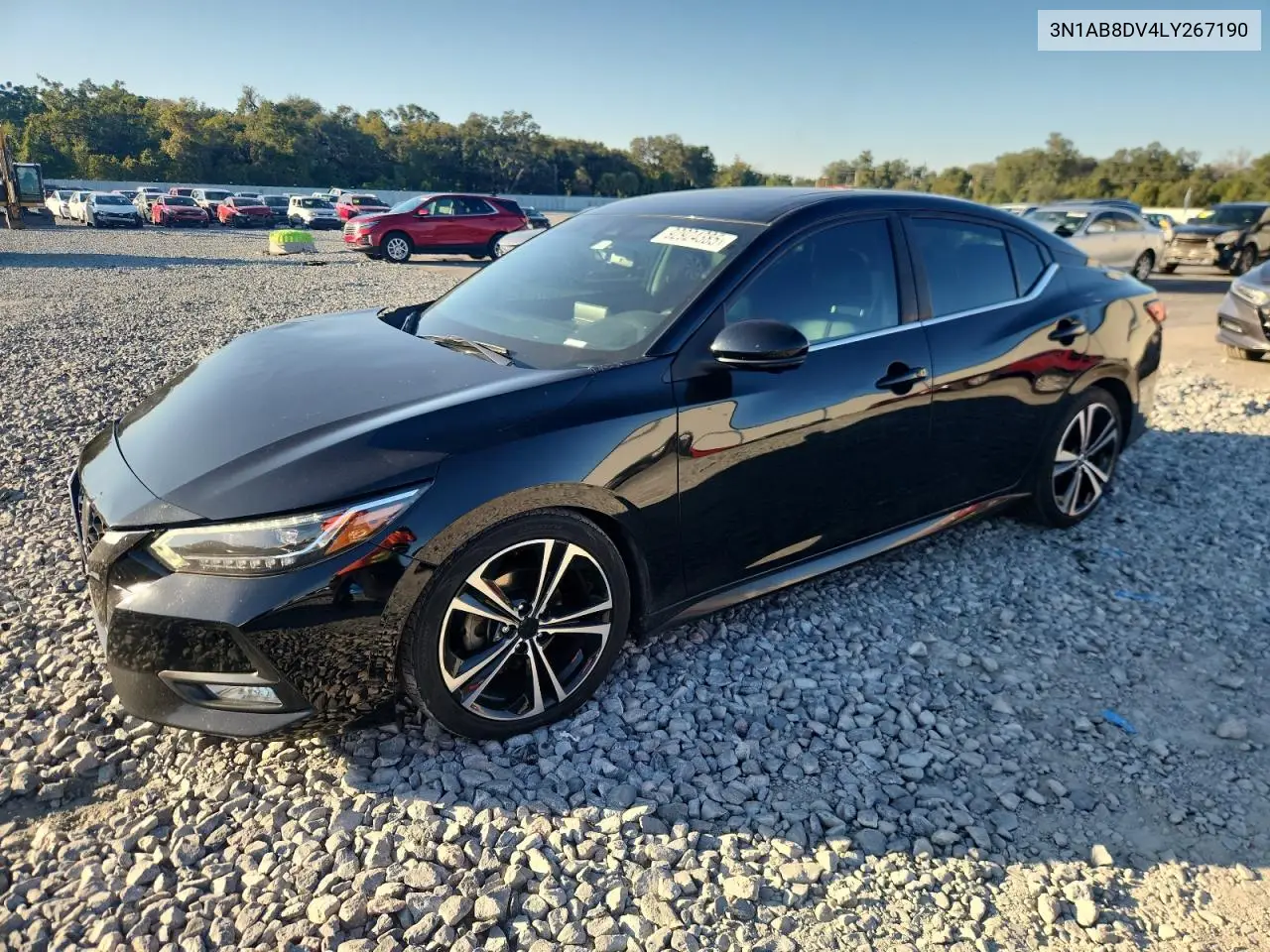 3N1AB8DV4LY267190 2020 Nissan Sentra Sr