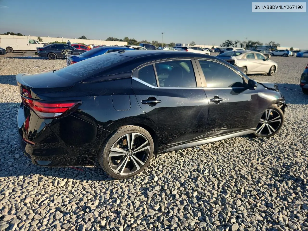 3N1AB8DV4LY267190 2020 Nissan Sentra Sr