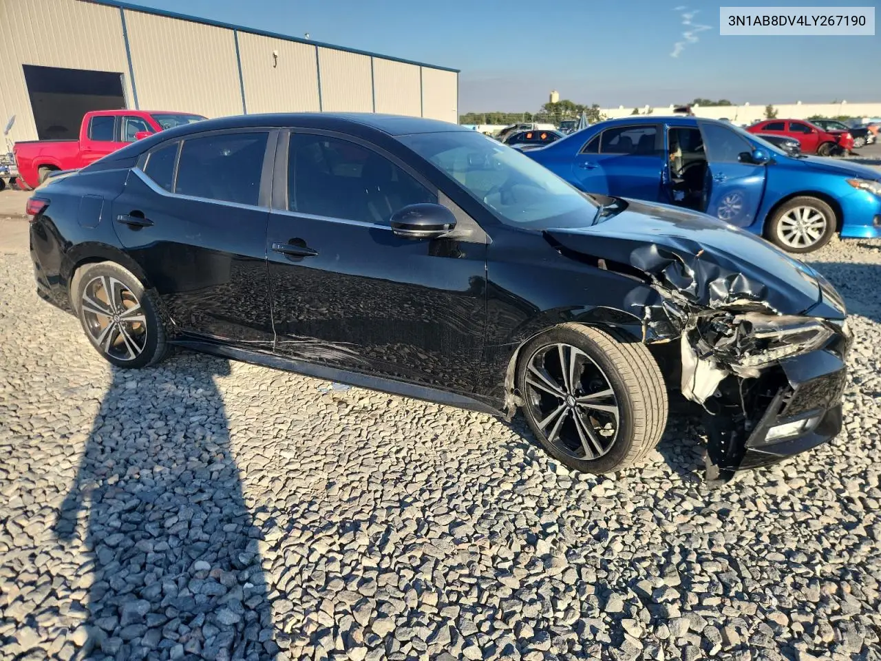 3N1AB8DV4LY267190 2020 Nissan Sentra Sr
