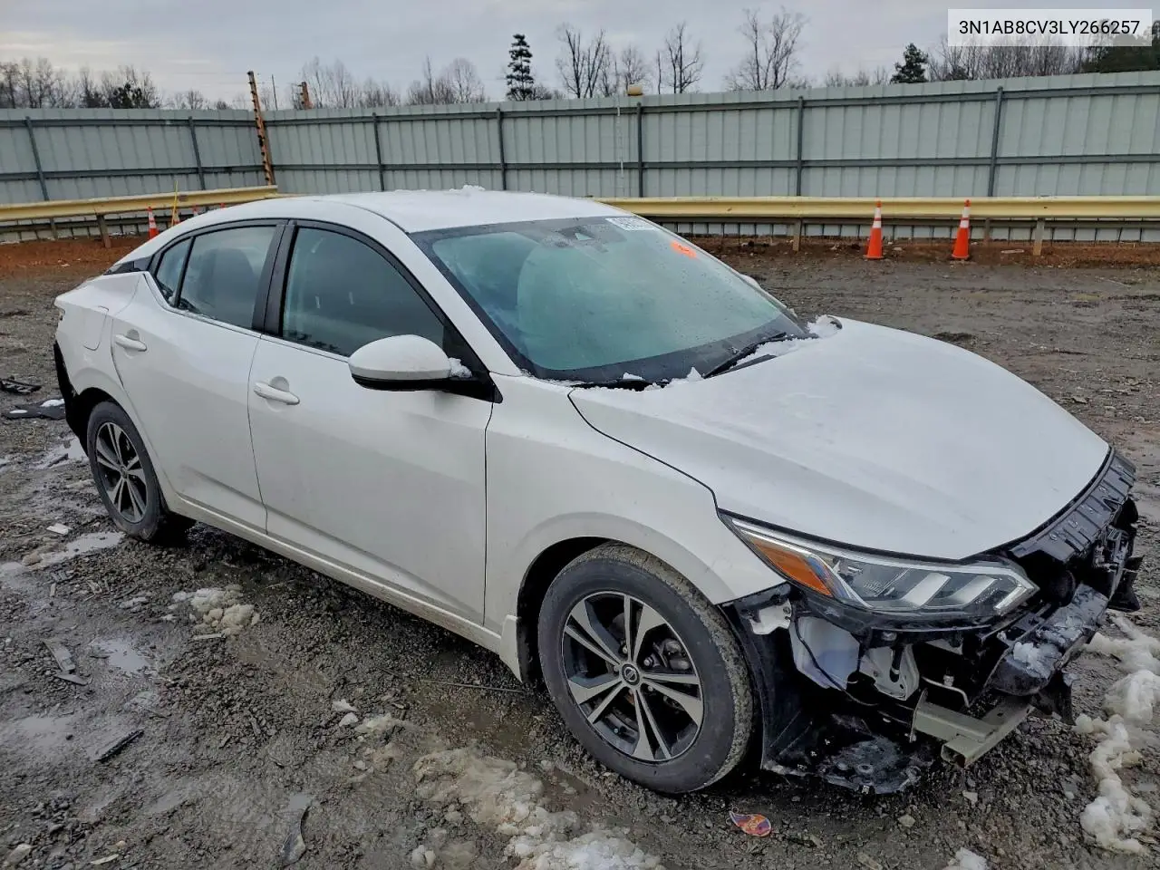 3N1AB8CV3LY266257 2020 Nissan Sentra Sv