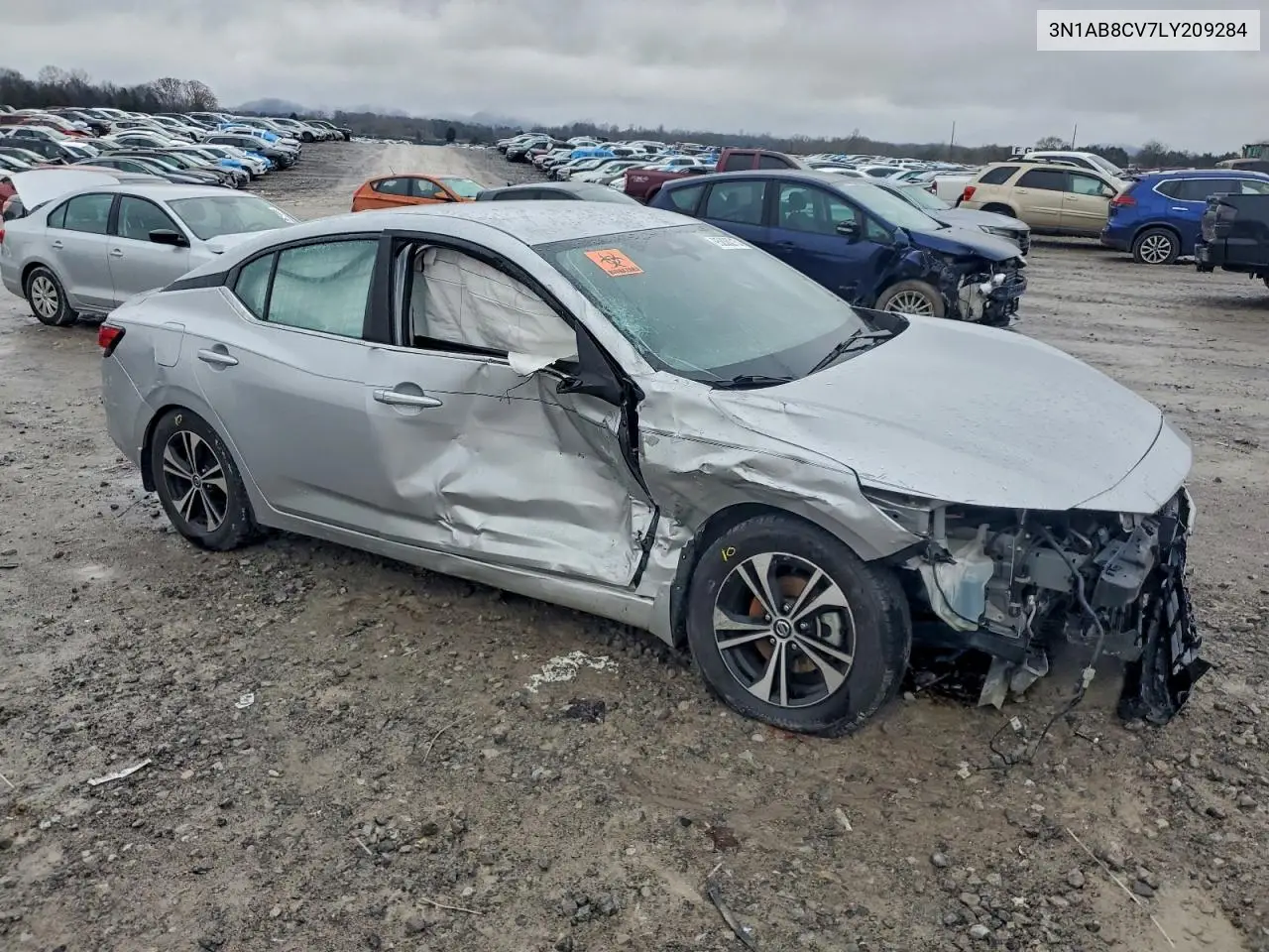 3N1AB8CV7LY209284 2020 Nissan Sentra Sv