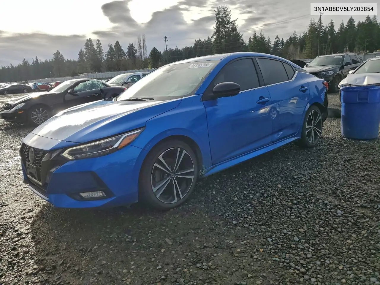 3N1AB8DV5LY203854 2020 Nissan Sentra Sr