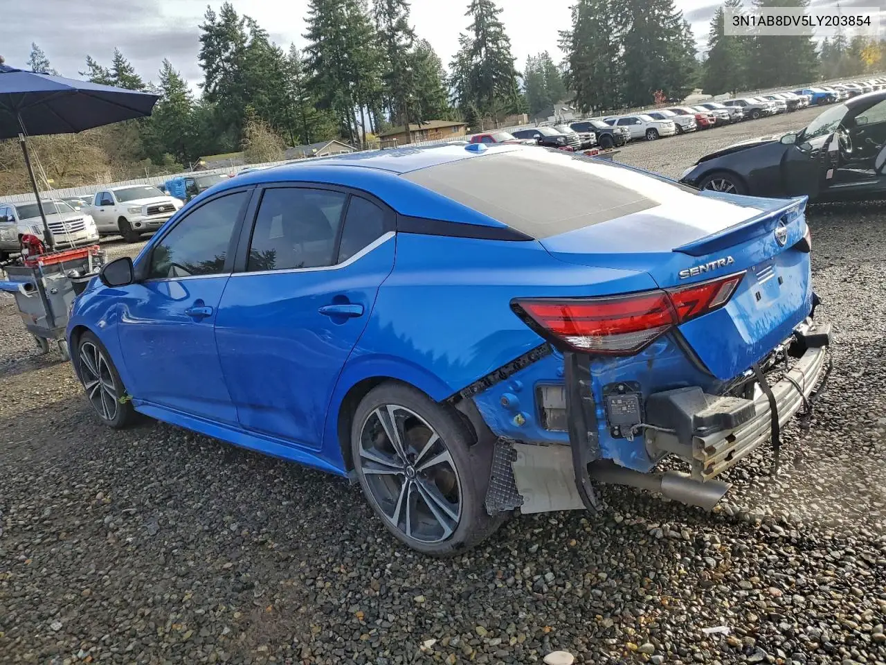 3N1AB8DV5LY203854 2020 Nissan Sentra Sr