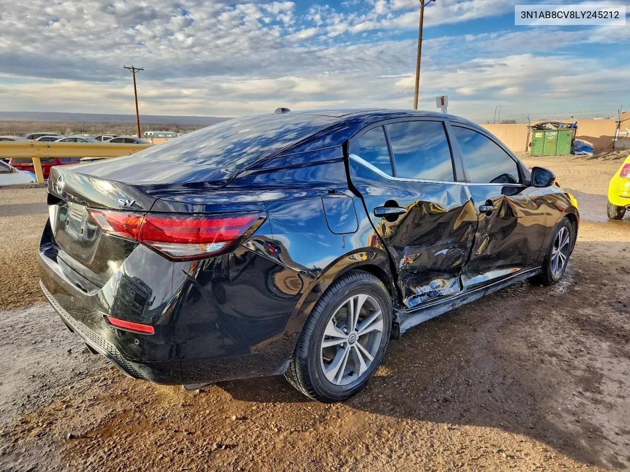 3N1AB8CV8LY245212 2020 Nissan Sentra Sv
