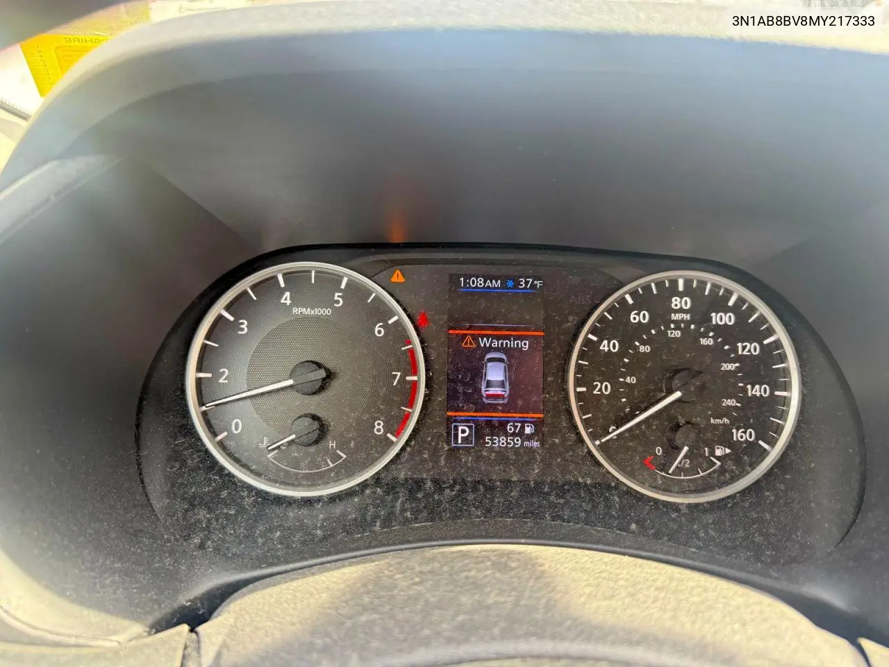 3N1AB8BV8MY217333 2021 Nissan Sentra S