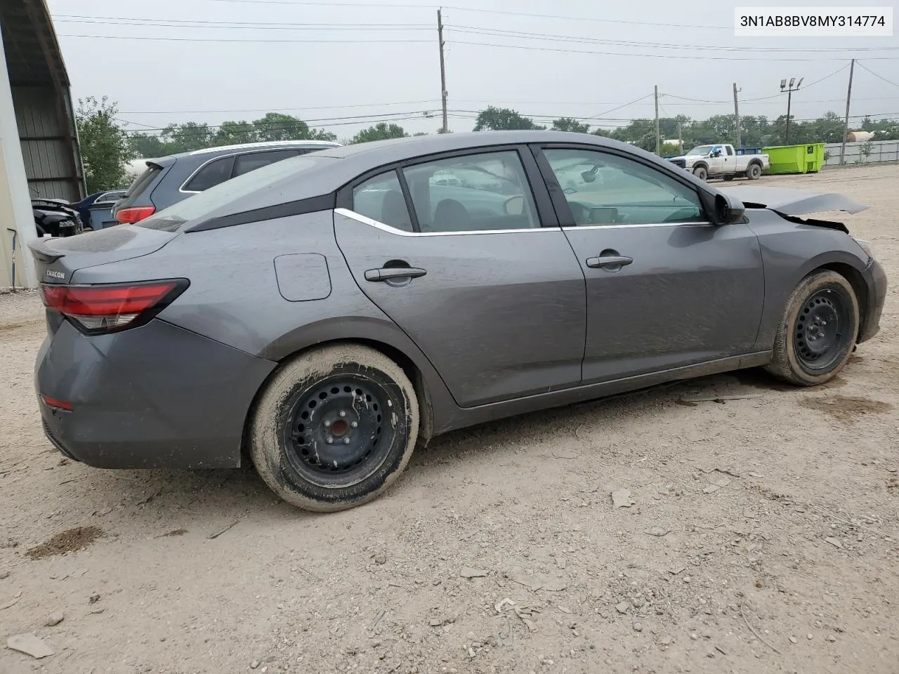 2021 Nissan Sentra S VIN: 3N1AB8BV8MY314774 Lot: 53789984