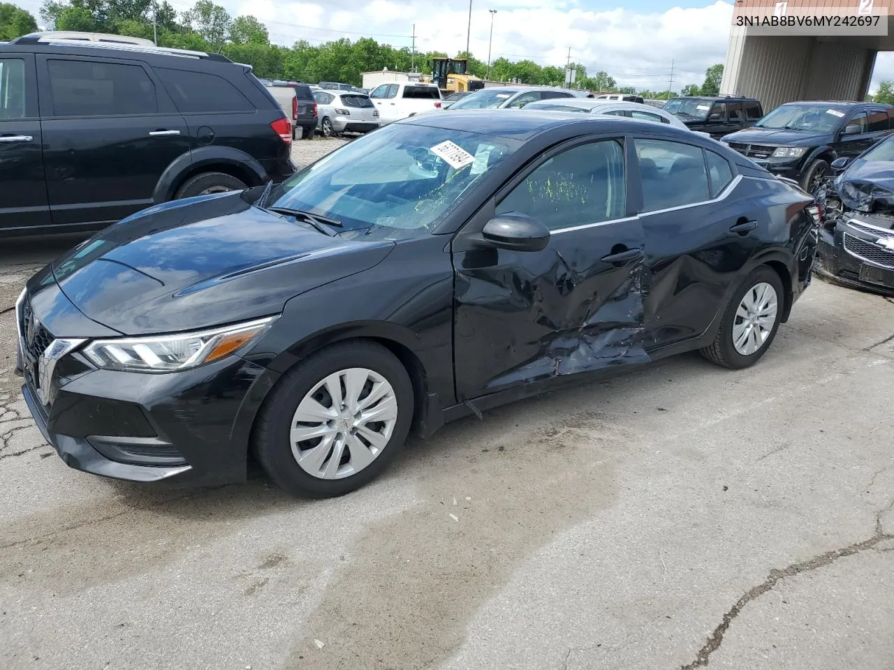 2021 Nissan Sentra S VIN: 3N1AB8BV6MY242697 Lot: 56771994