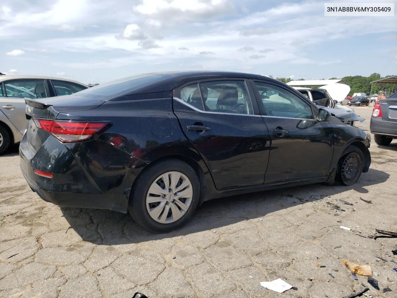 2021 Nissan Sentra S VIN: 3N1AB8BV6MY305409 Lot: 57127204