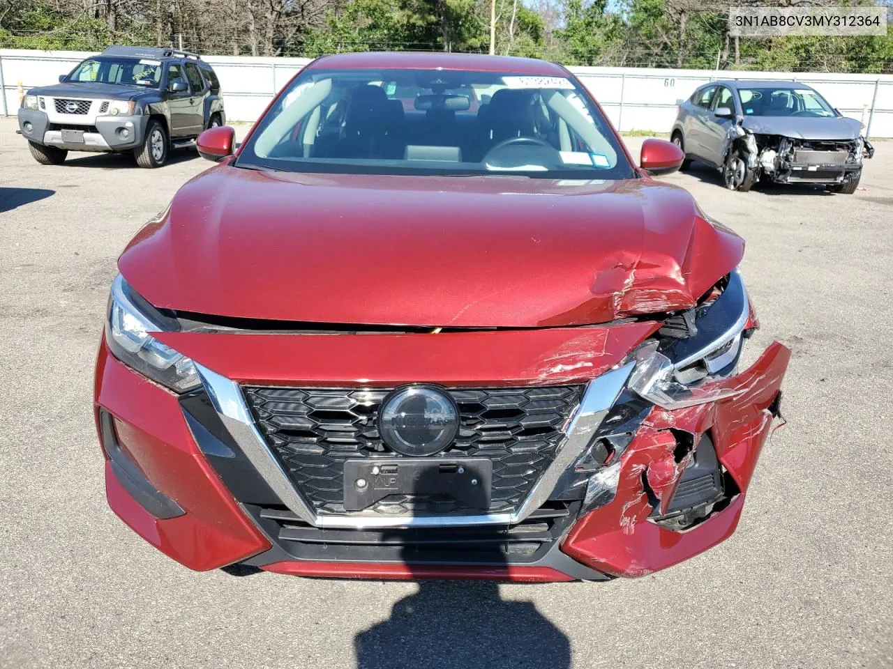 2021 Nissan Sentra Sv VIN: 3N1AB8CV3MY312364 Lot: 61382424