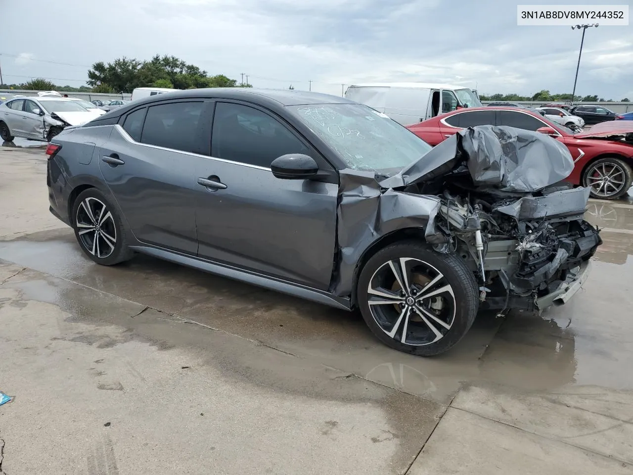 2021 Nissan Sentra Sr VIN: 3N1AB8DV8MY244352 Lot: 61939994