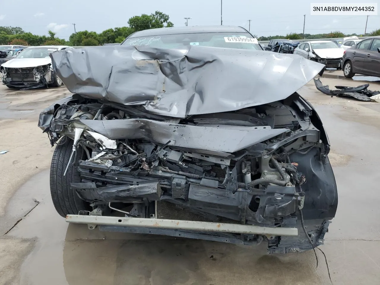 2021 Nissan Sentra Sr VIN: 3N1AB8DV8MY244352 Lot: 61939994