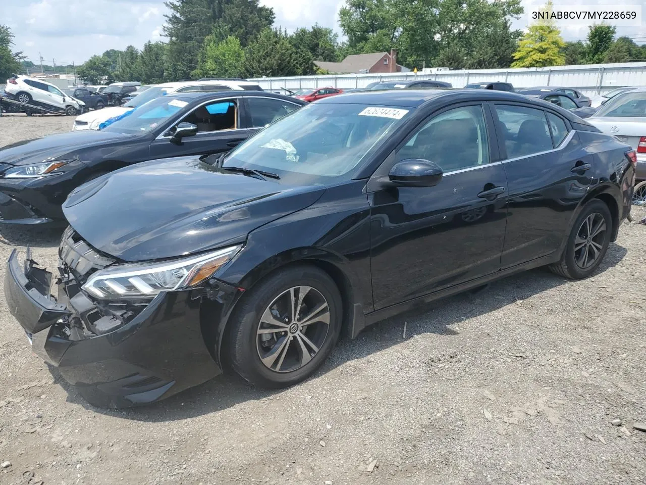 2021 Nissan Sentra Sv VIN: 3N1AB8CV7MY228659 Lot: 62624474