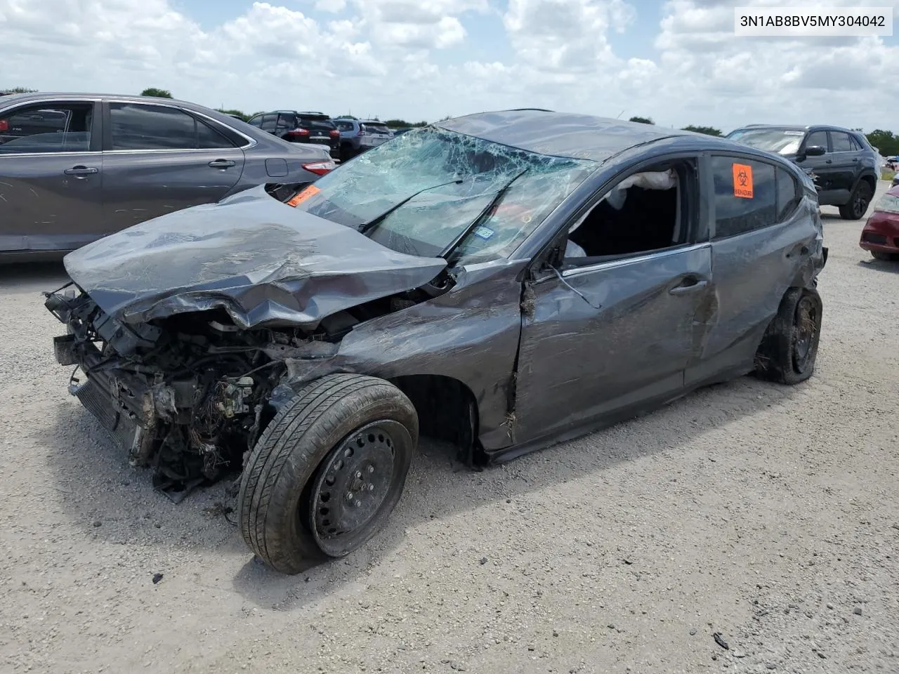 2021 Nissan Sentra S VIN: 3N1AB8BV5MY304042 Lot: 65218404