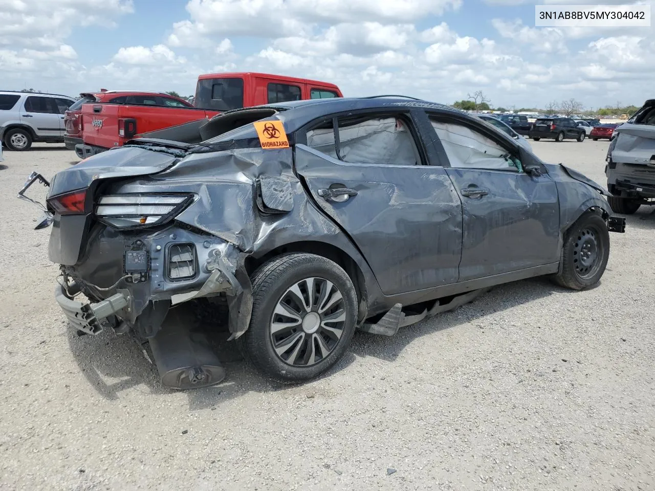 2021 Nissan Sentra S VIN: 3N1AB8BV5MY304042 Lot: 65218404