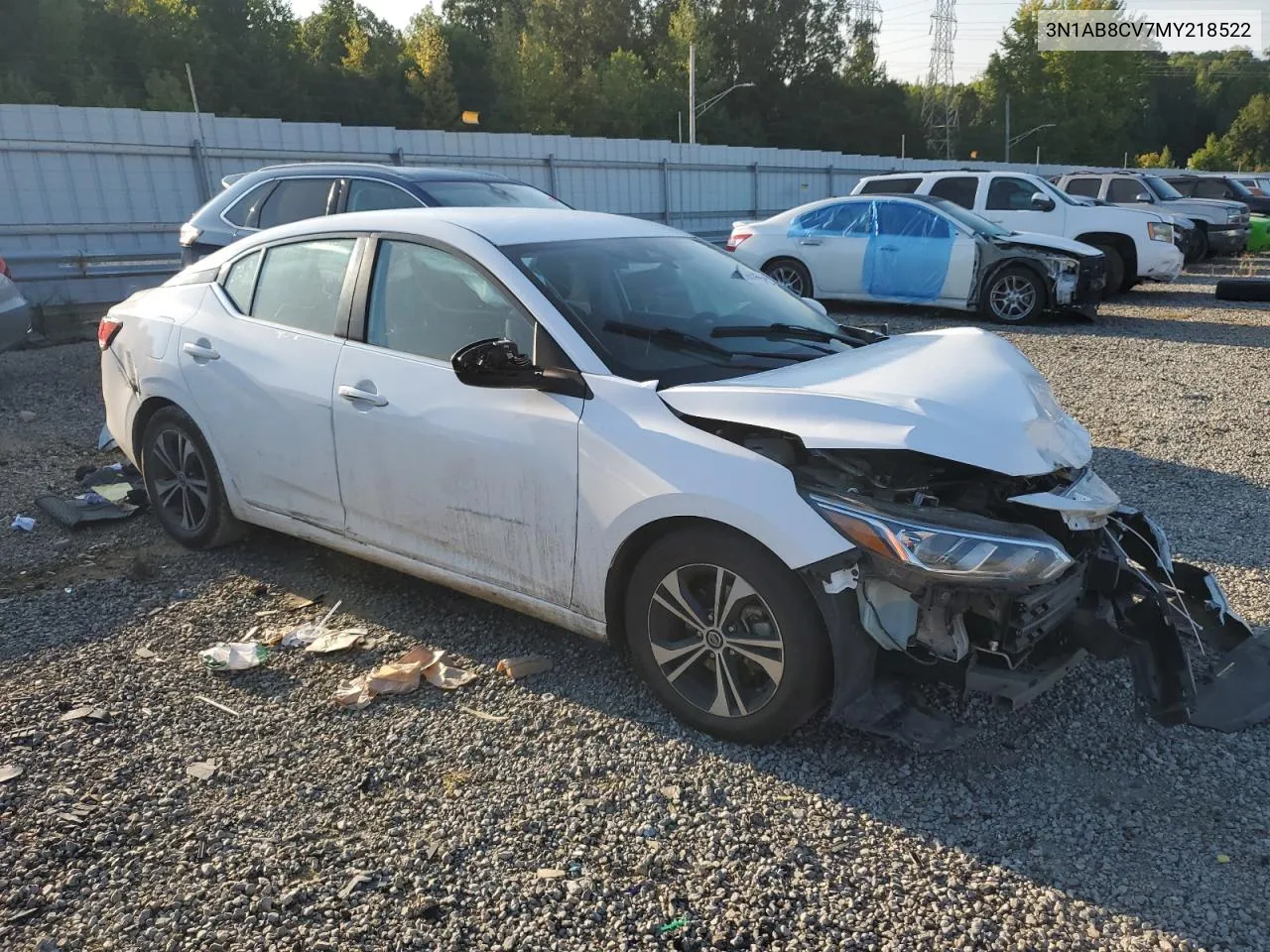 3N1AB8CV7MY218522 2021 Nissan Sentra Sv