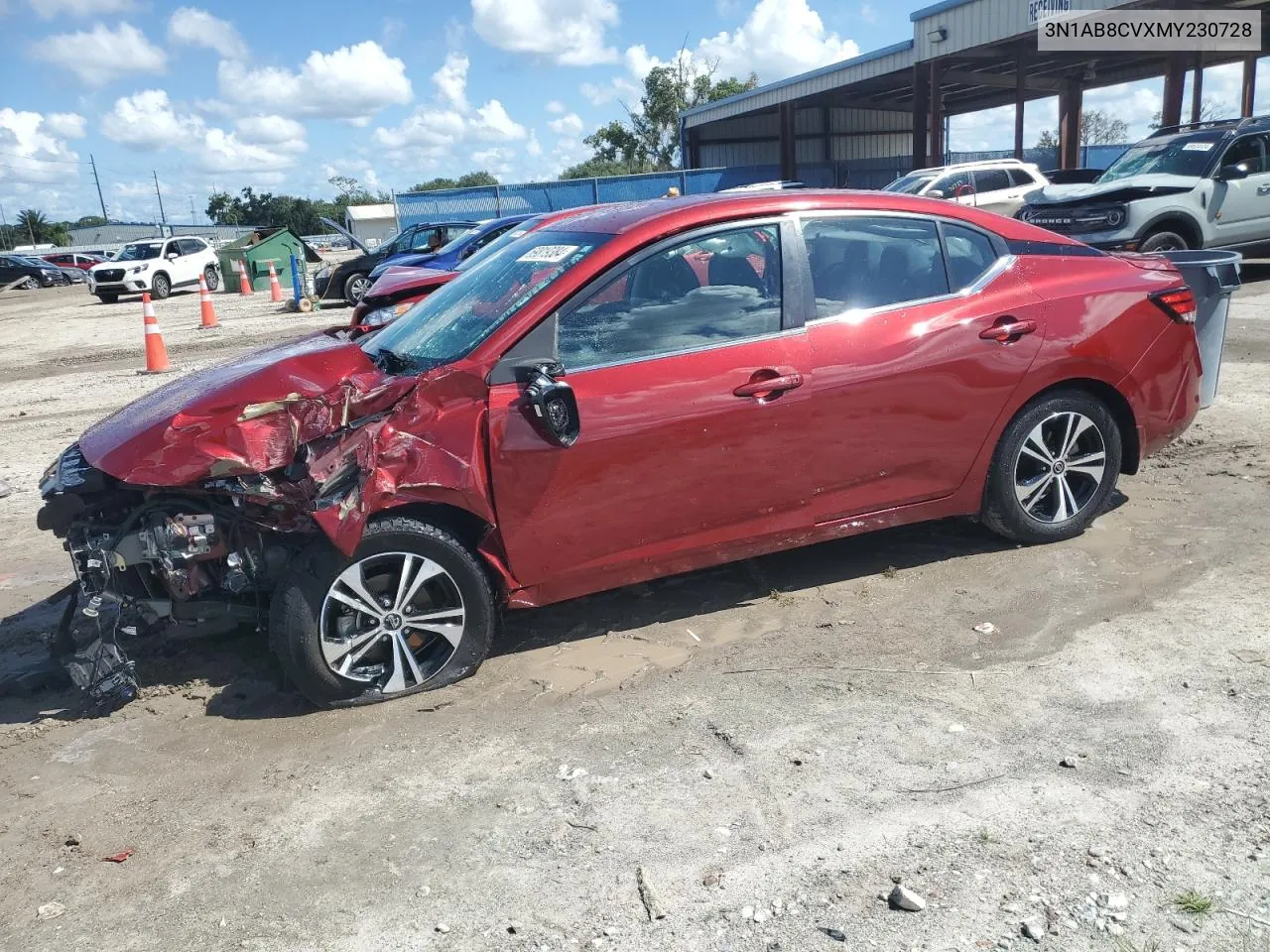 3N1AB8CVXMY230728 2021 Nissan Sentra Sv