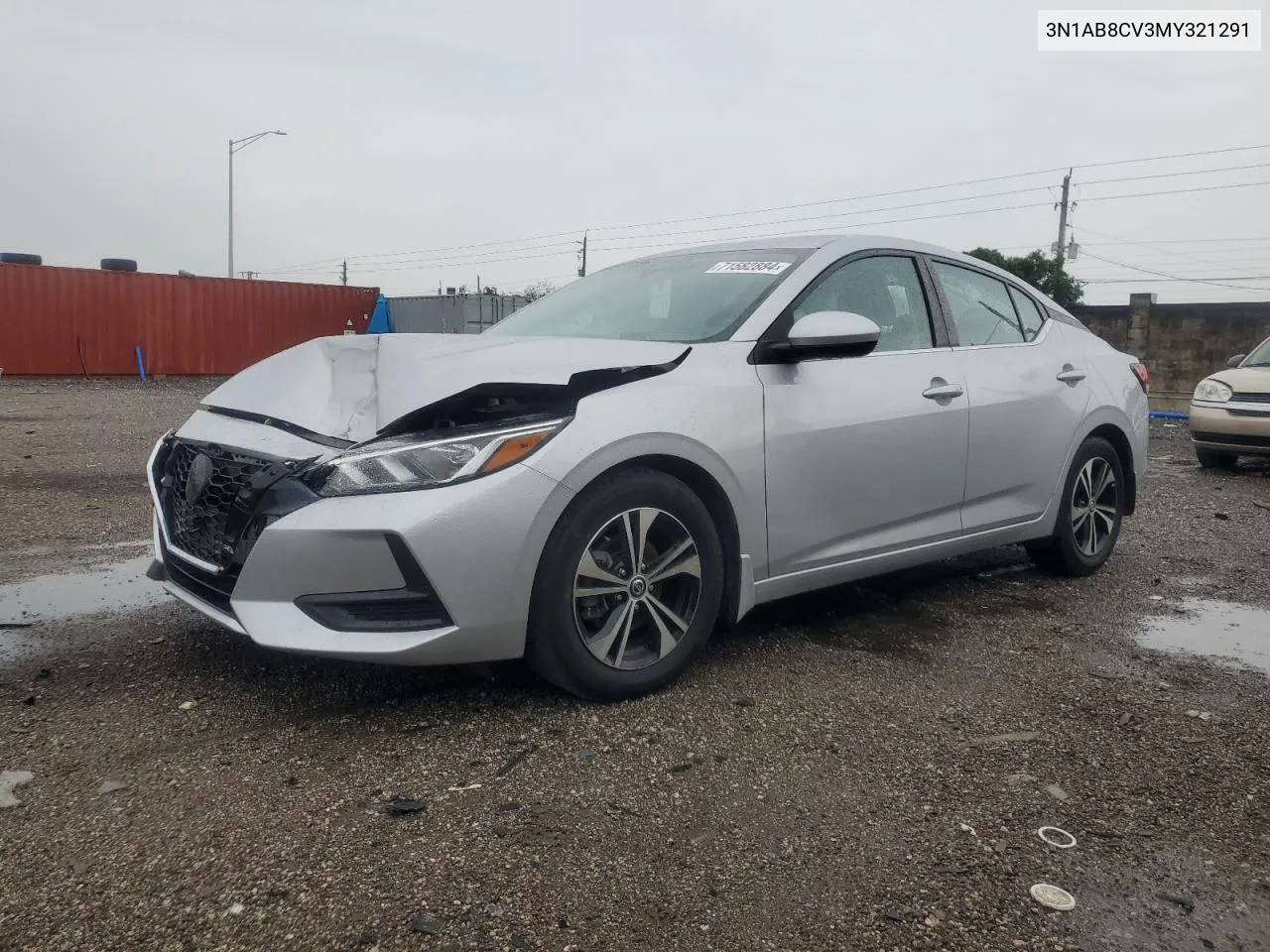 2021 Nissan Sentra Sv VIN: 3N1AB8CV3MY321291 Lot: 71582884