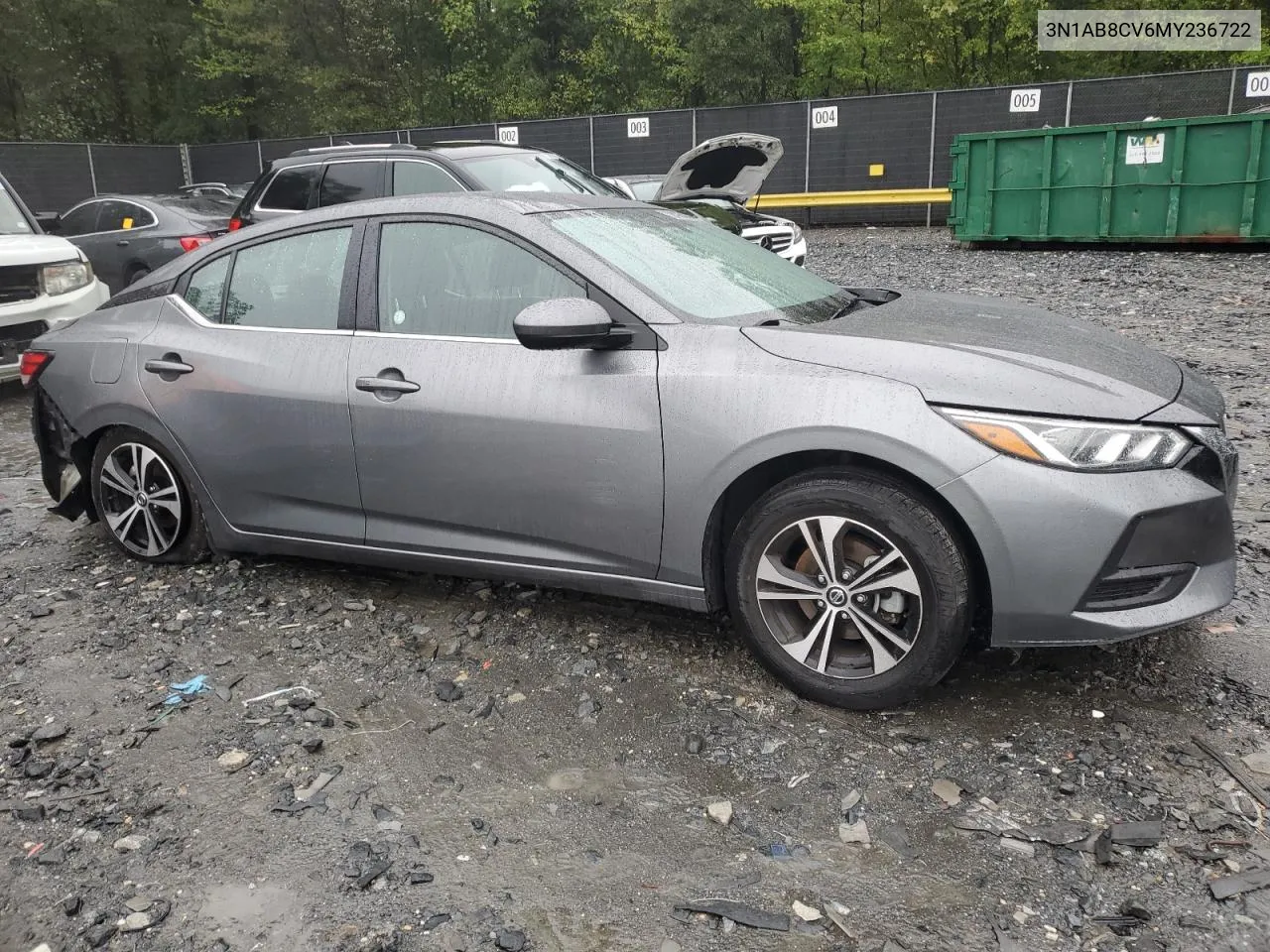 2021 Nissan Sentra Sv VIN: 3N1AB8CV6MY236722 Lot: 72478444