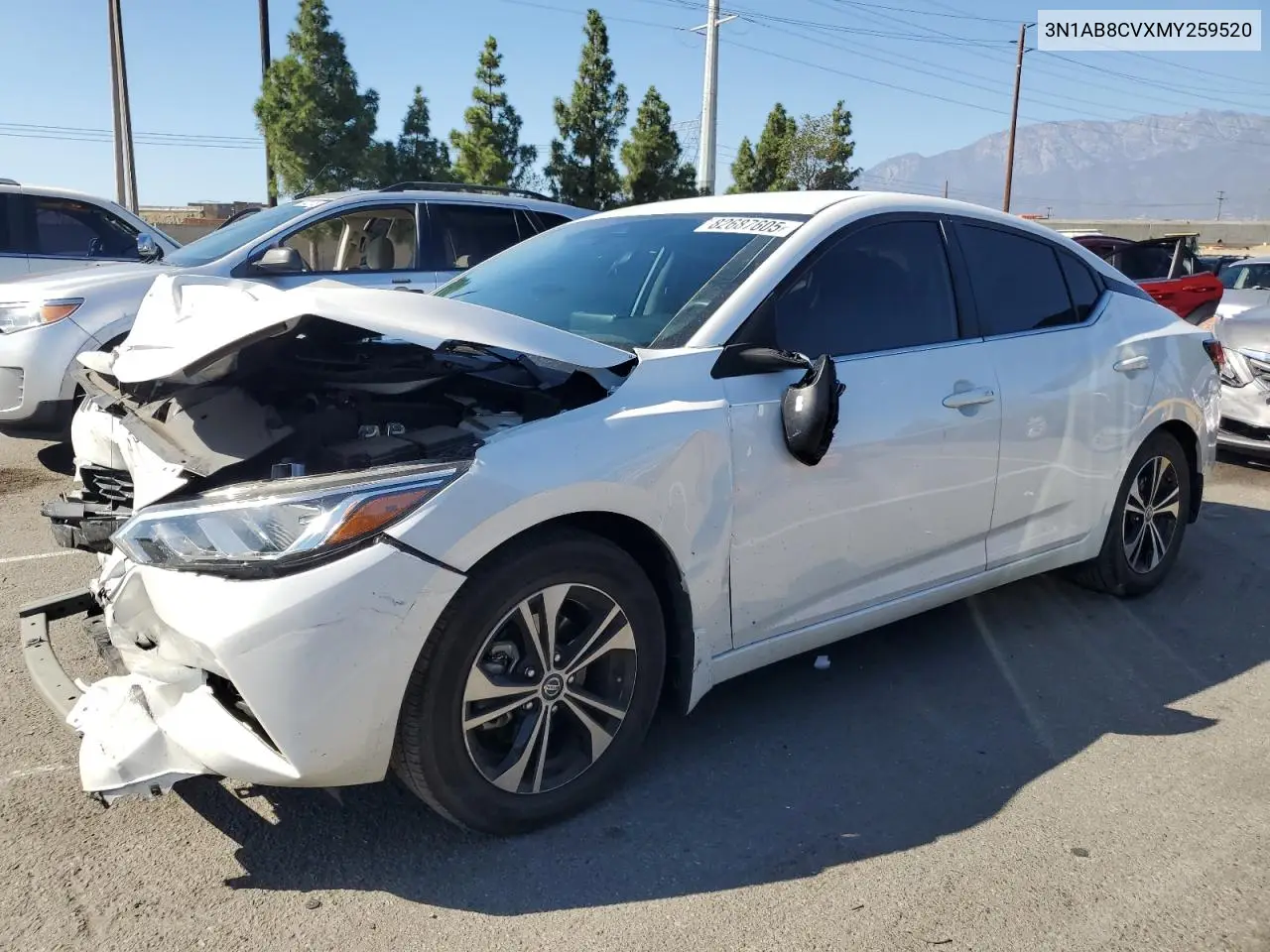 3N1AB8CVXMY259520 2021 Nissan Sentra Sv