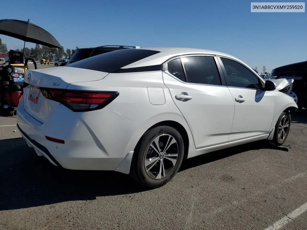 3N1AB8CVXMY259520 2021 Nissan Sentra Sv