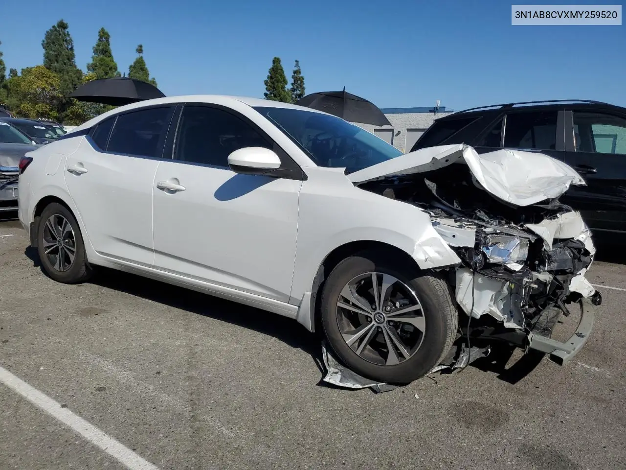 3N1AB8CVXMY259520 2021 Nissan Sentra Sv