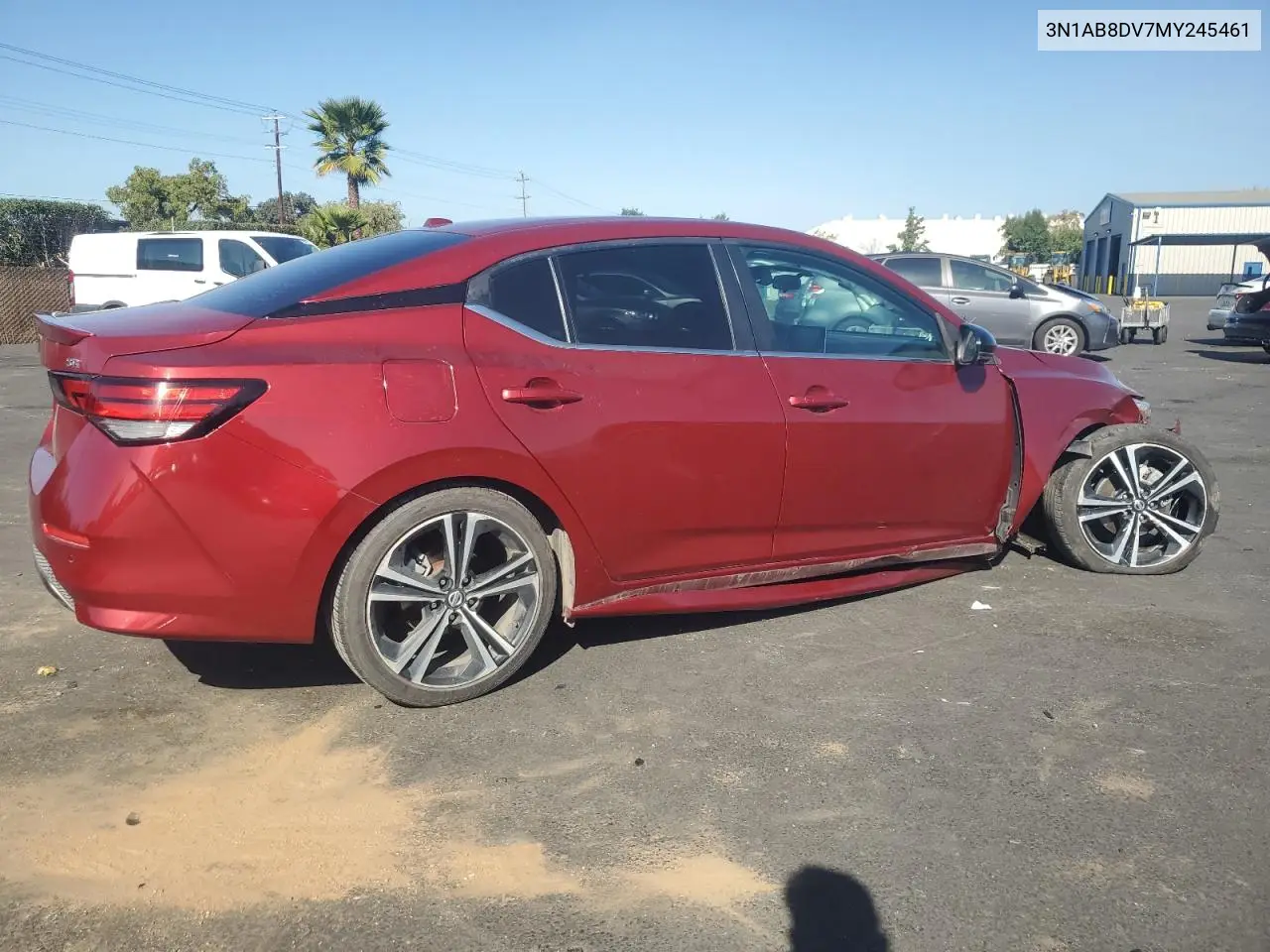 3N1AB8DV7MY245461 2021 Nissan Sentra Sr
