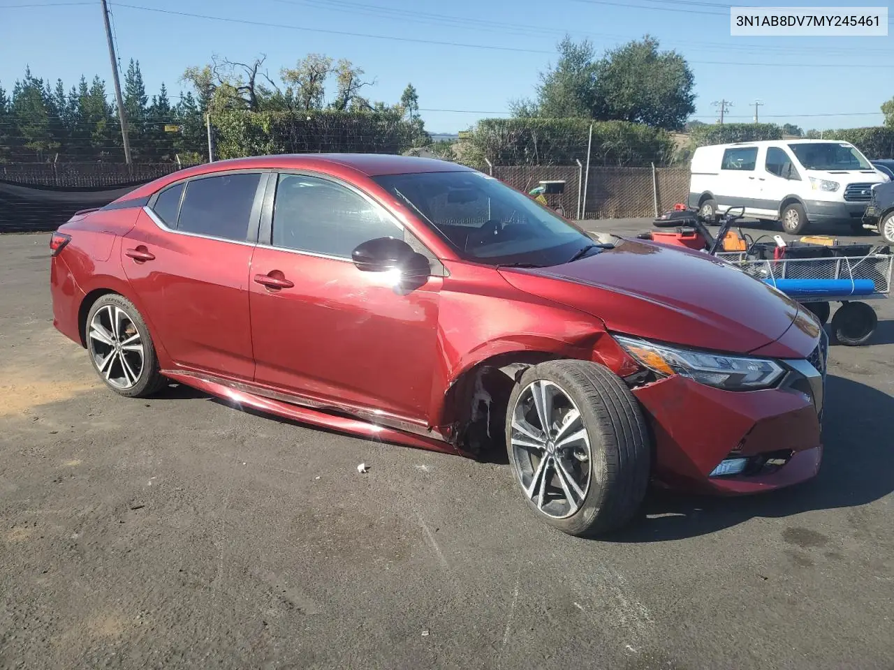 3N1AB8DV7MY245461 2021 Nissan Sentra Sr